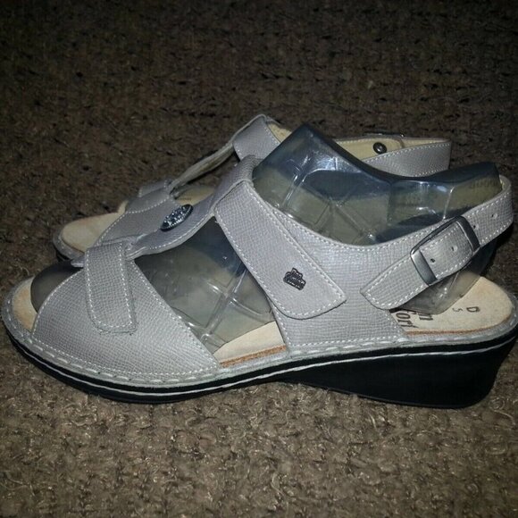 FINN COMFORT-Adana-Taupe/Grey/Beige Pebbled Leather-UK Size 5D-NWOB - Picture 2 of 7